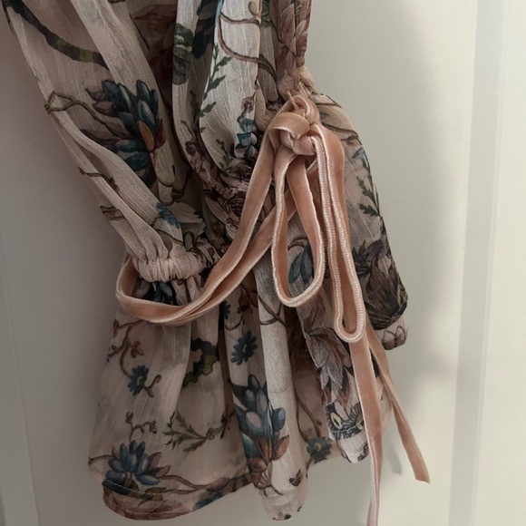 Antonio Melani x Nicola Bathie Claire Floral Crew Neck Long Sleeve Belted Dress - Picture 6 of 7